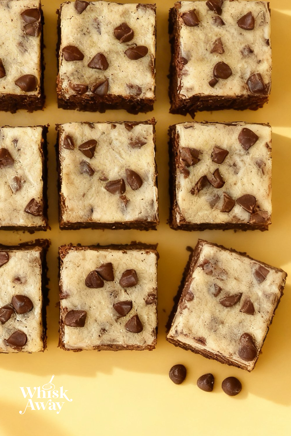 Chocolate Chip Cookie Dough Brownie Bars