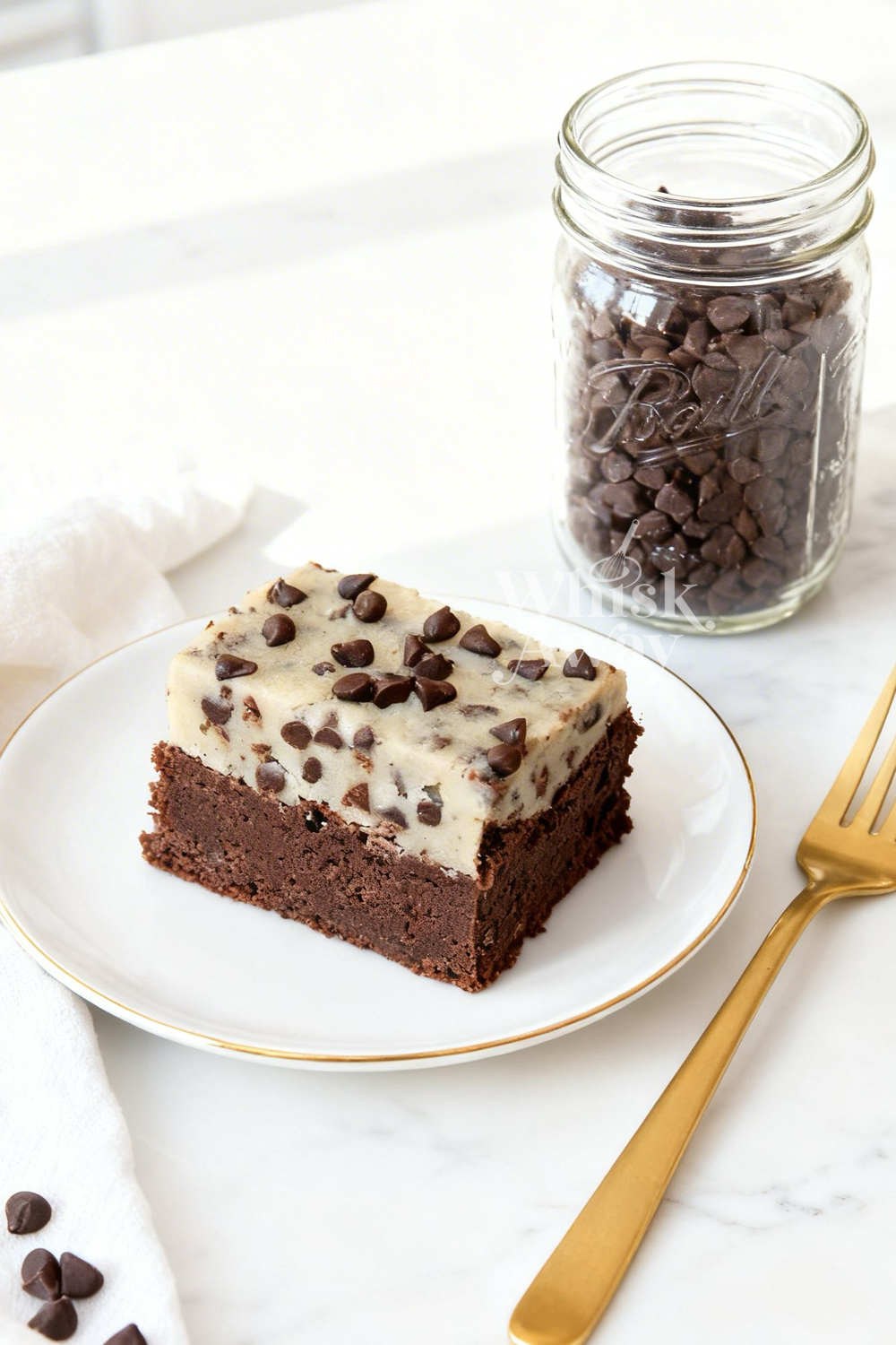 Chocolate Chip Cookie Dough Brownie Bars