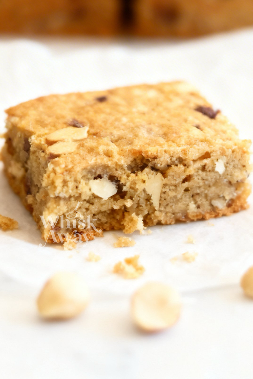 Coconut Macadamia Blondie Bars