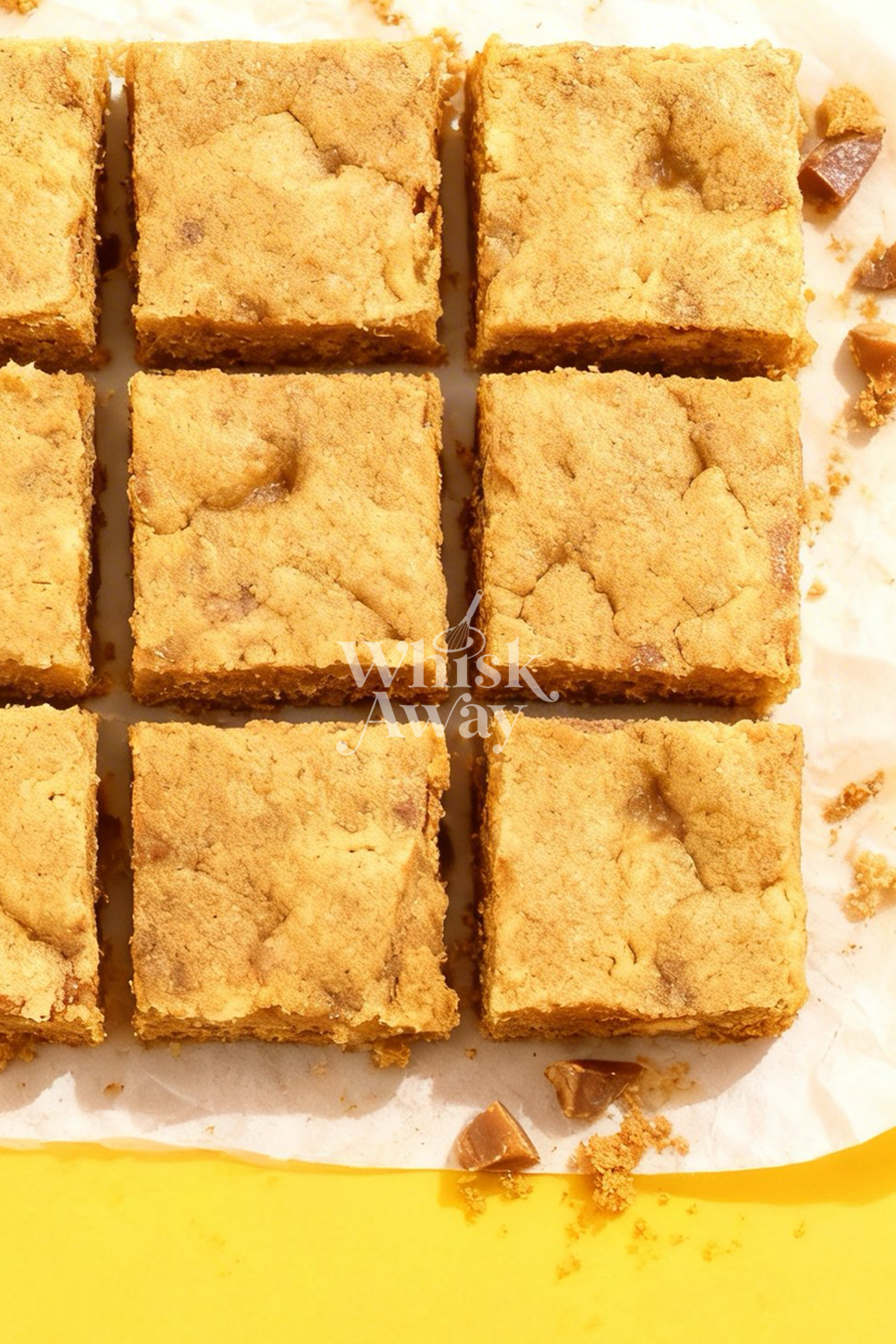 Toffee Blondie Bars