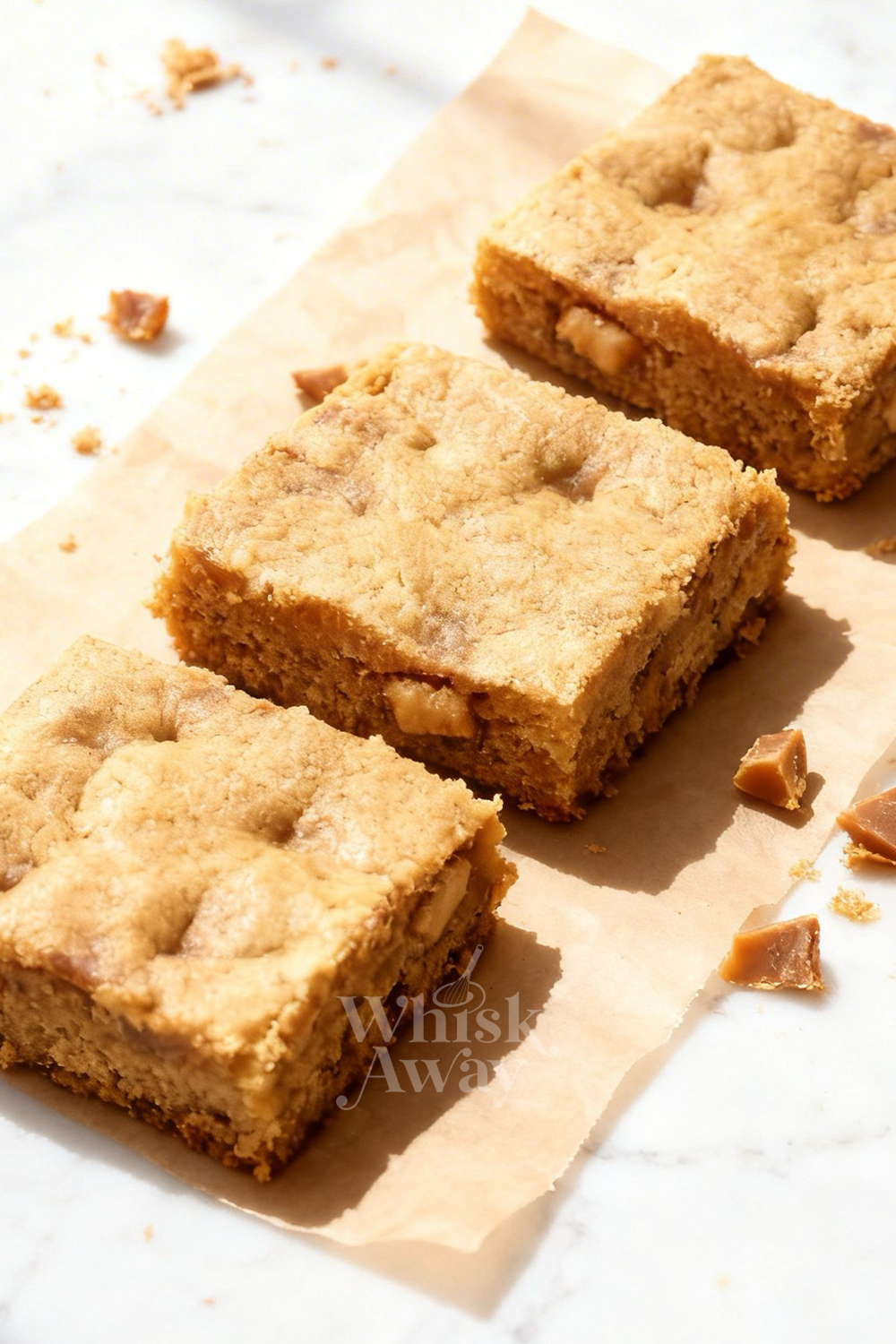 Toffee Blondie Bars