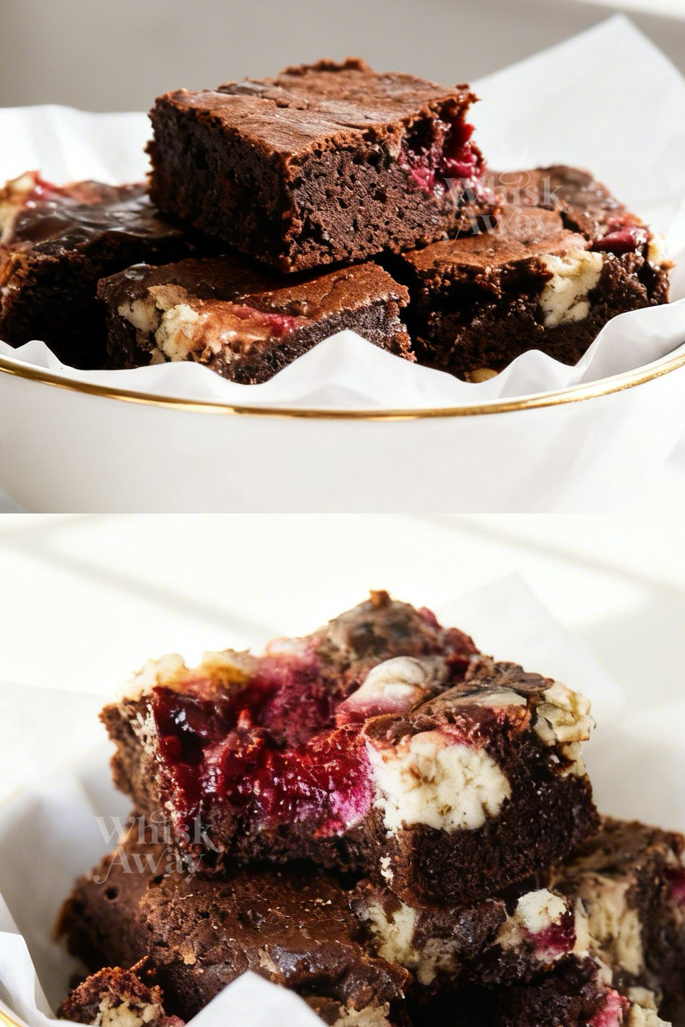 Raspberry Cheesecake Brownie Bars