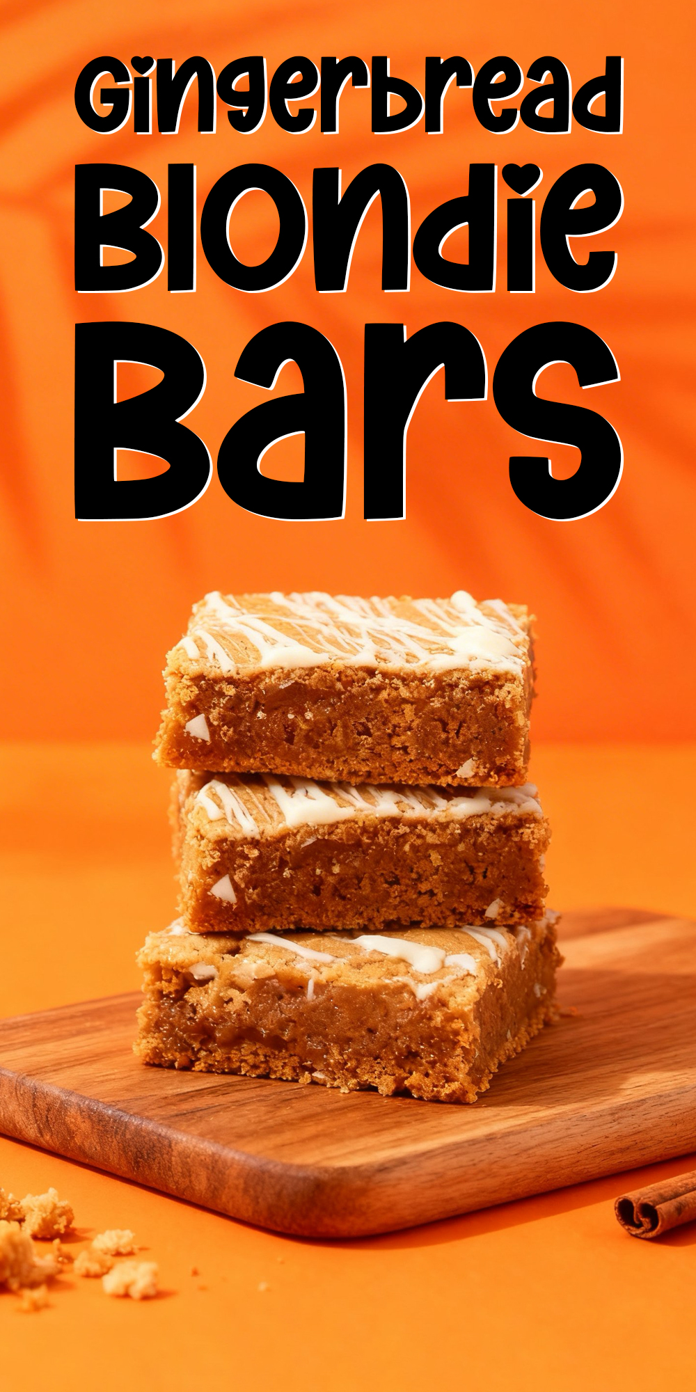 Gingerbread Blondie Bars
