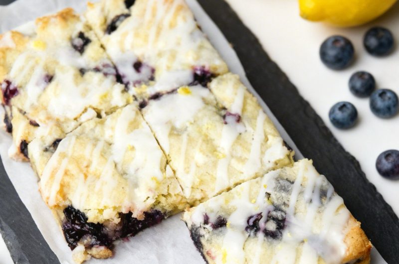 Lemon Blueberry Blondie Bars