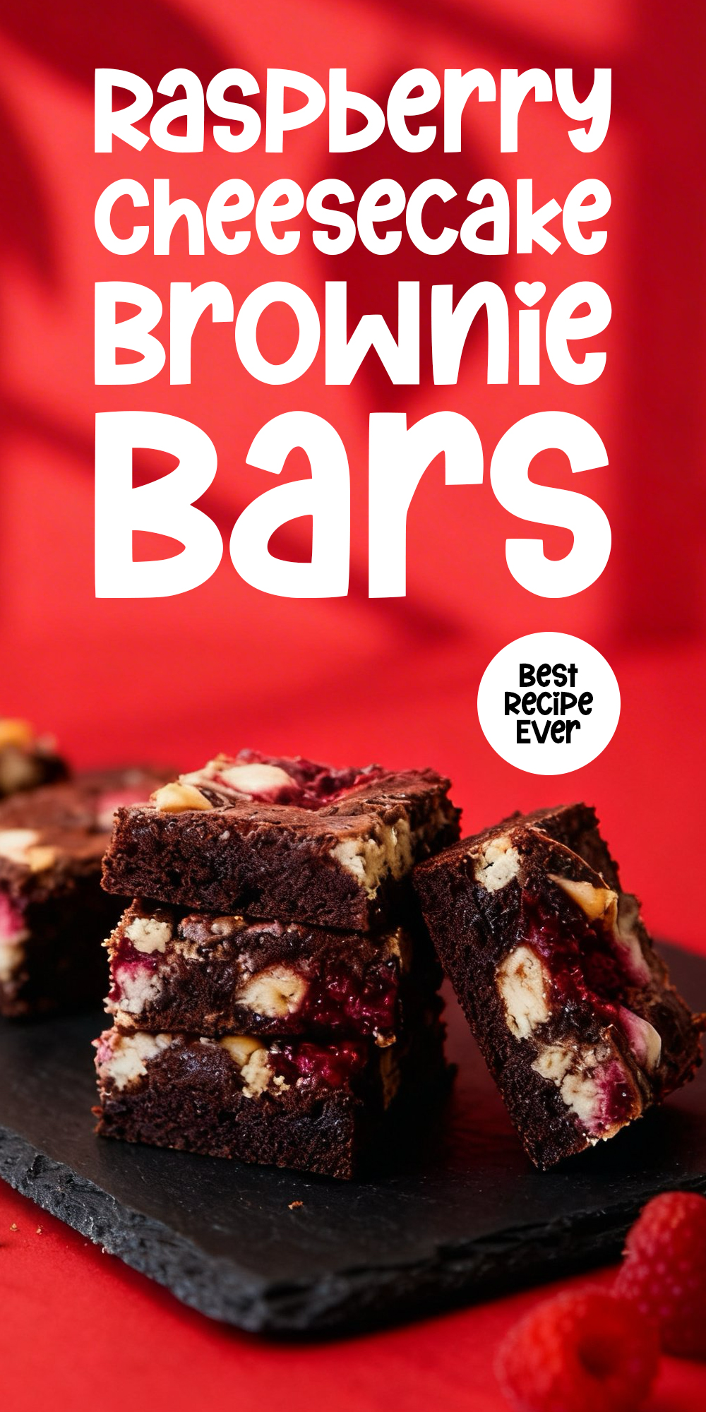 Raspberry Cheesecake Brownie Bars