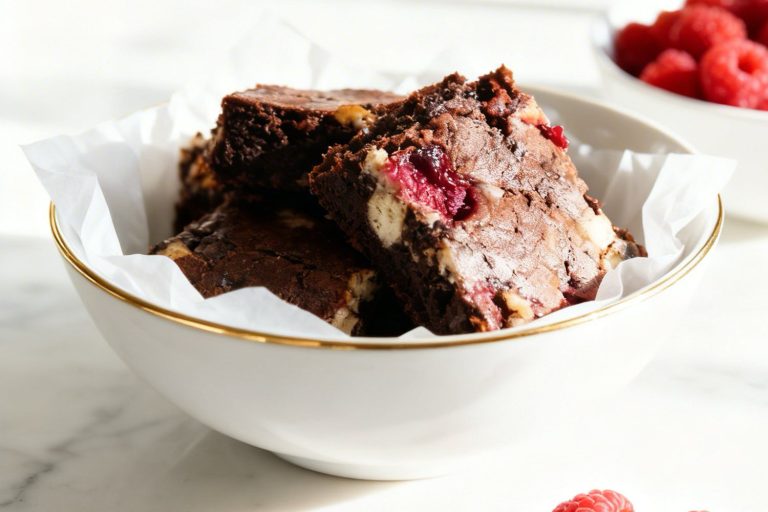 Raspberry Cheesecake Brownie Bars