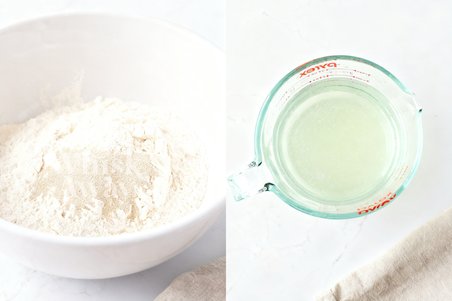 How to Make White Bread Loaf Step 1 & 2