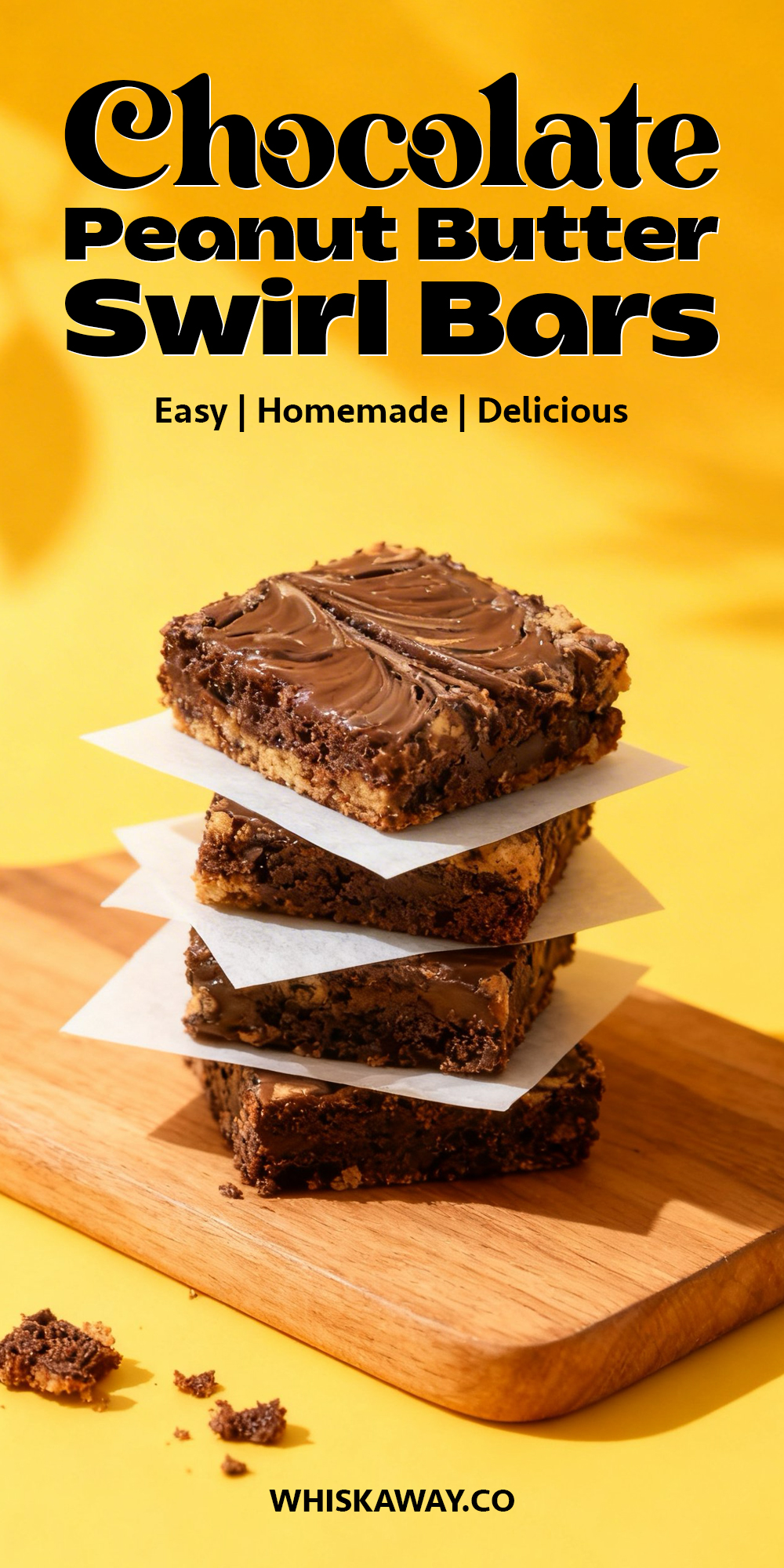 Chocolate Peanut Butter Swirl Bars