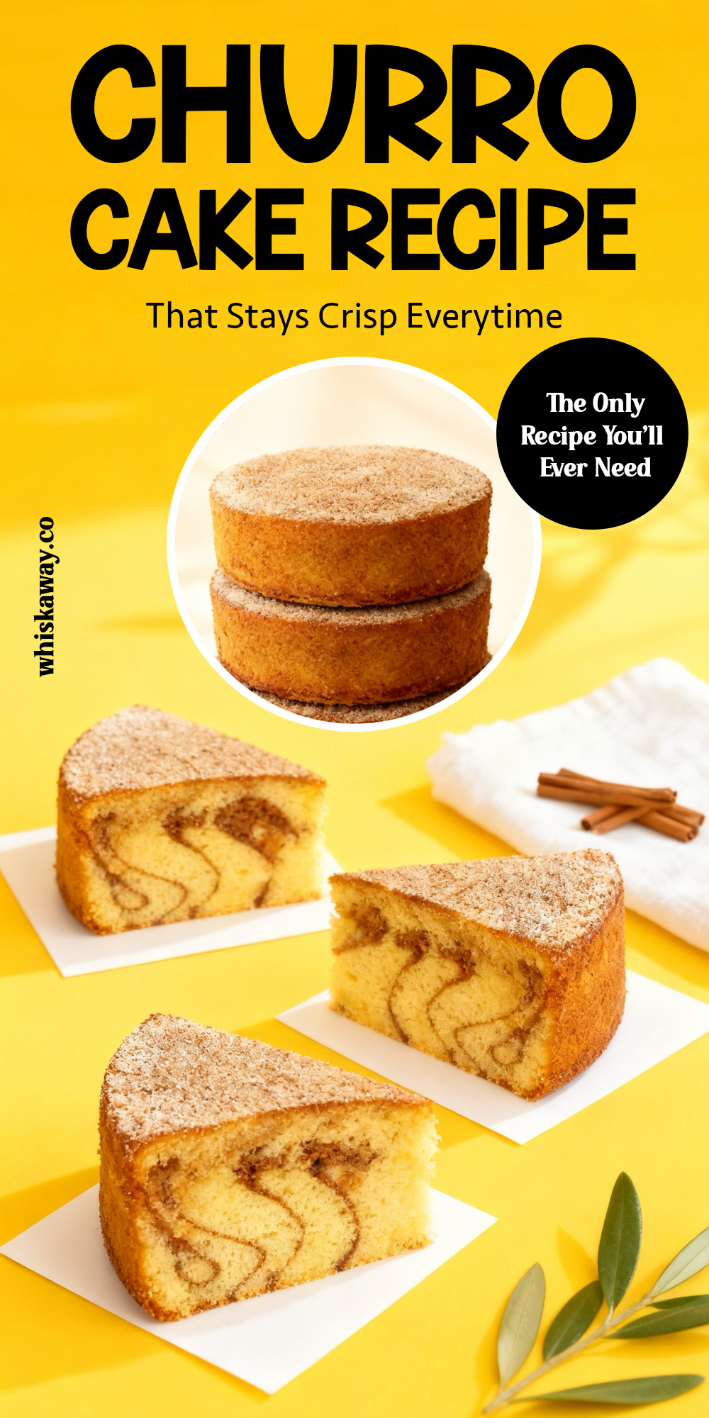 Churro Cake pin image