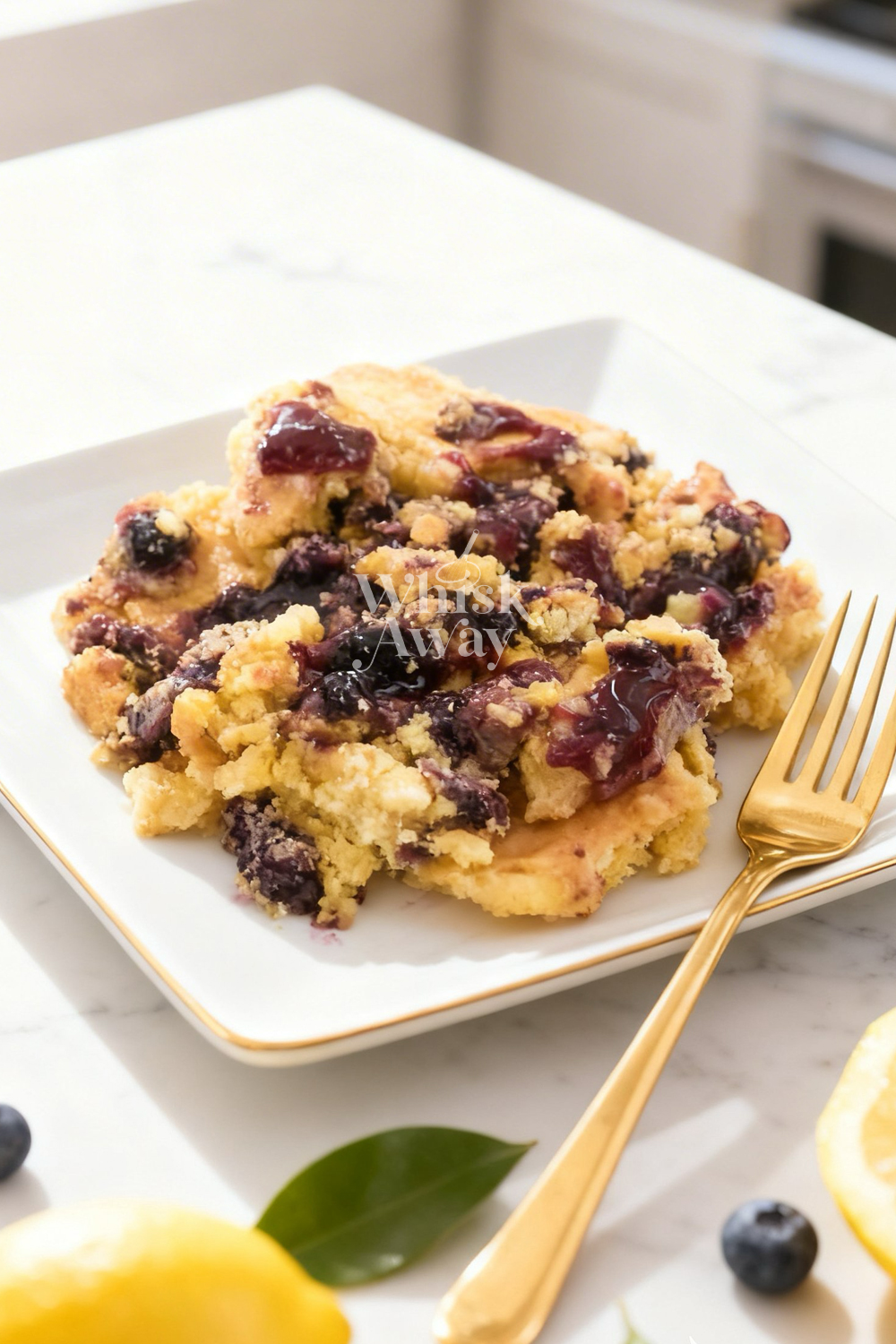 Lemon Blueberry Dump Cake