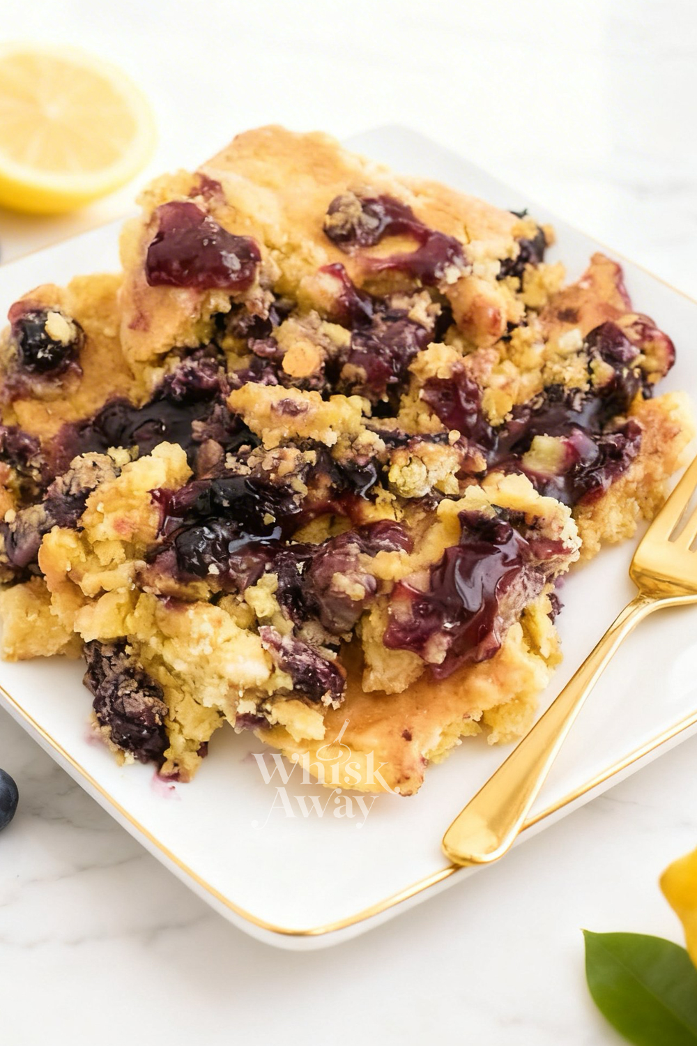 Lemon Blueberry Dump Cake