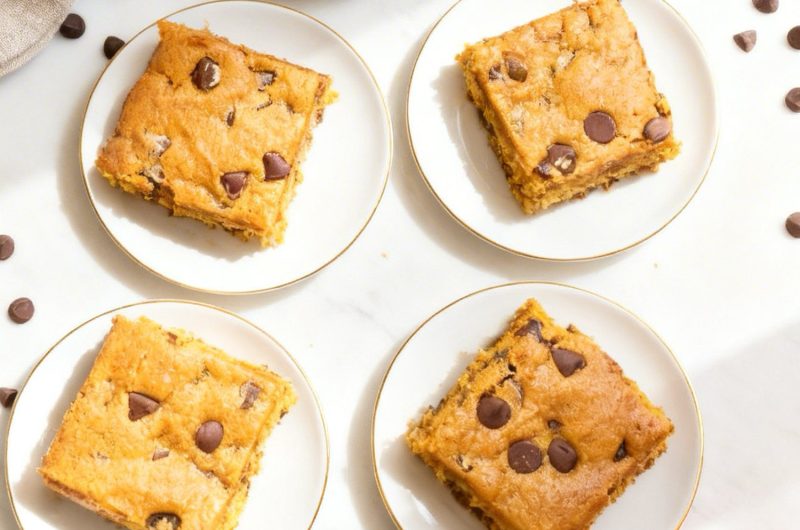 Pumpkin Spice Blondie Bars