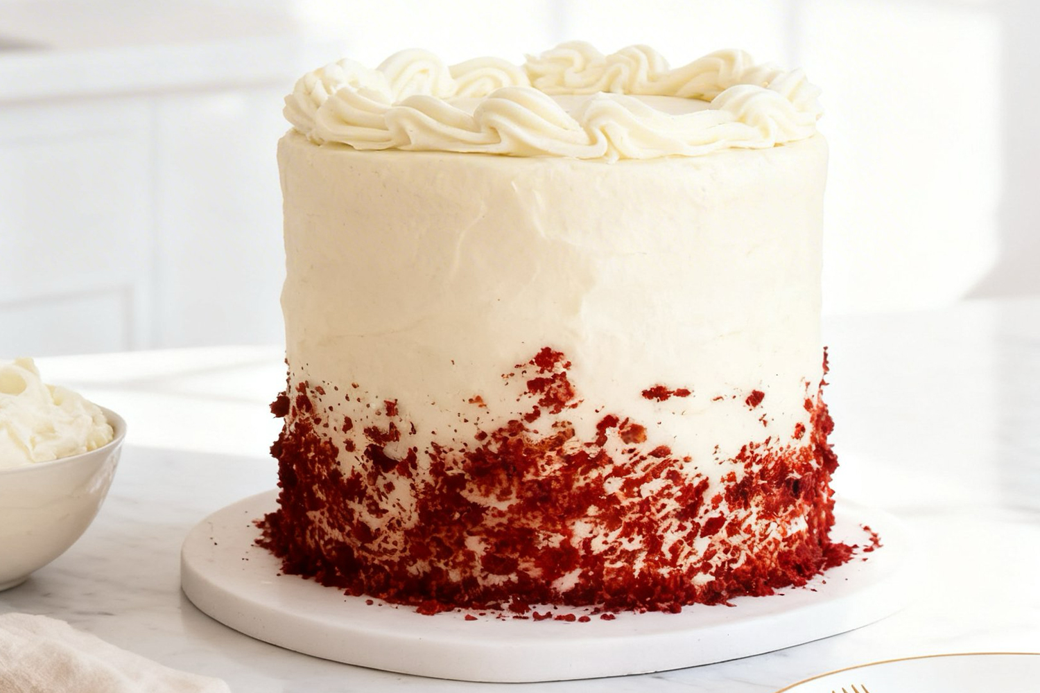 red velvet cake with cream cheese frosting