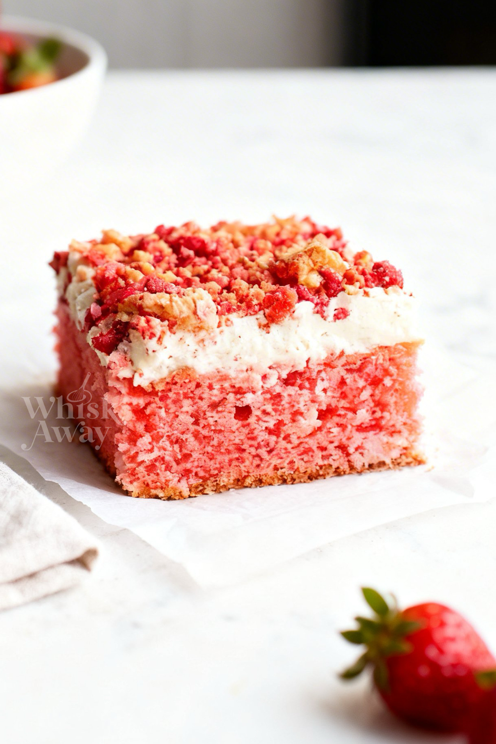 Strawberry Crunch Cake