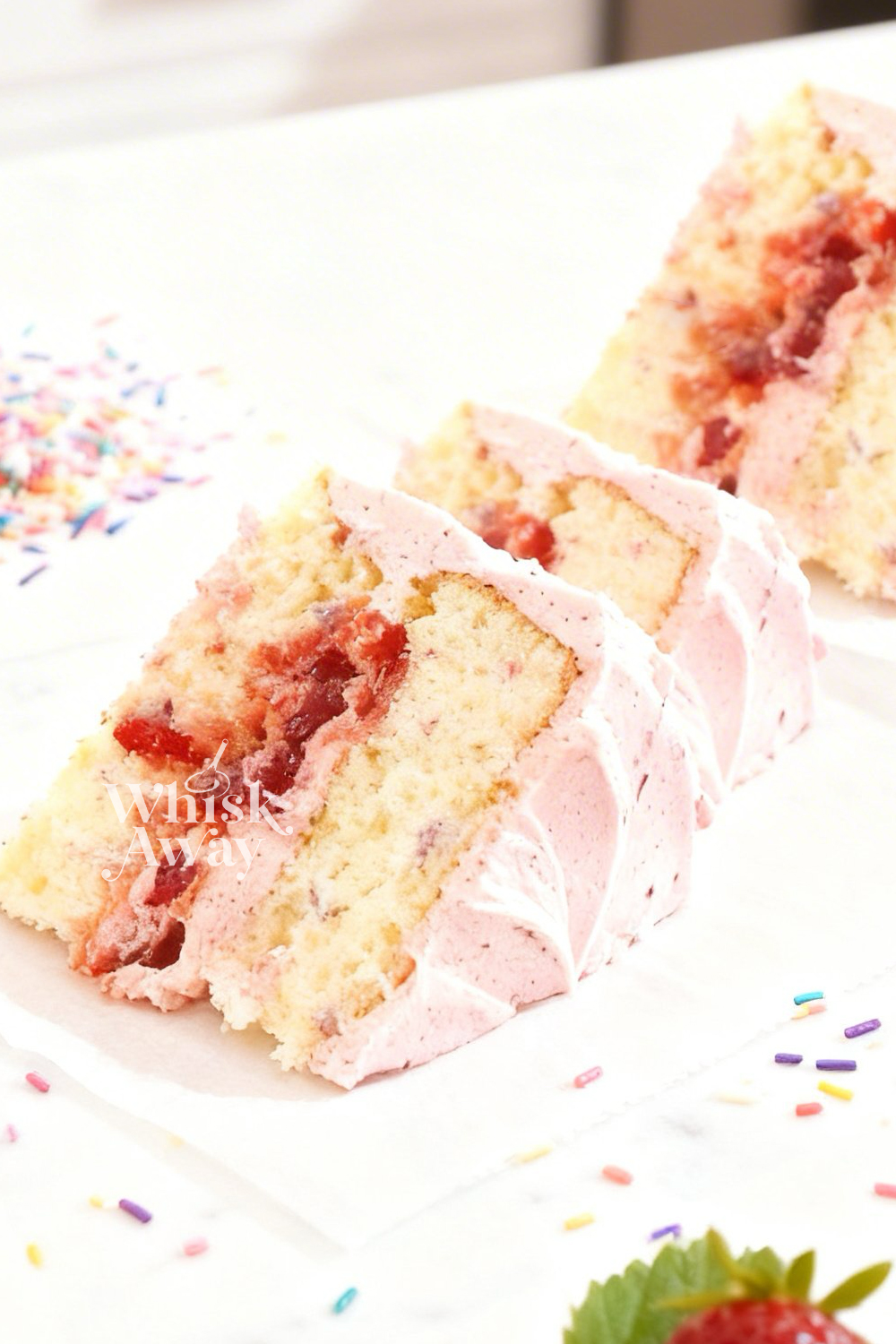 Strawberry Funfetti Cake