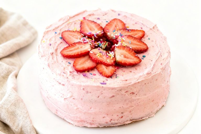 Strawberry Funfetti Cake