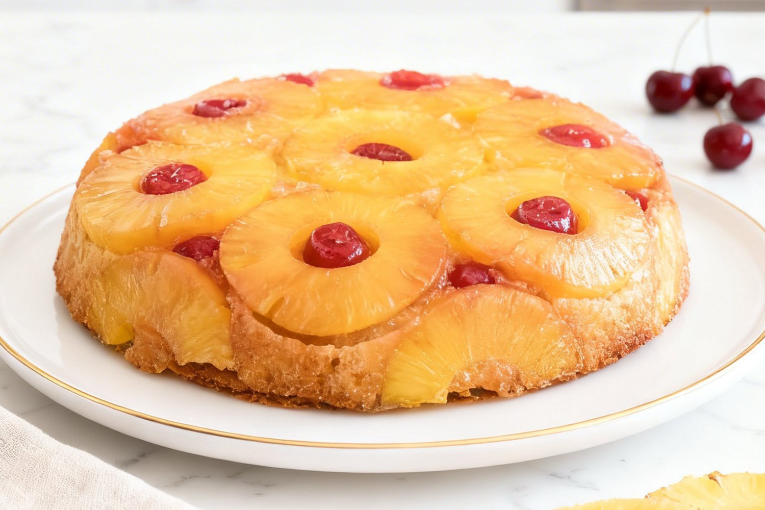 upside-down pineapple cake
