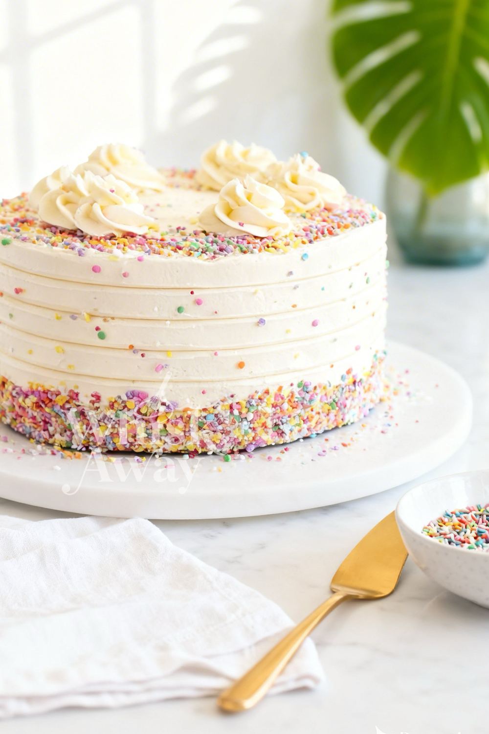 White Cake With Vanilla Buttercream