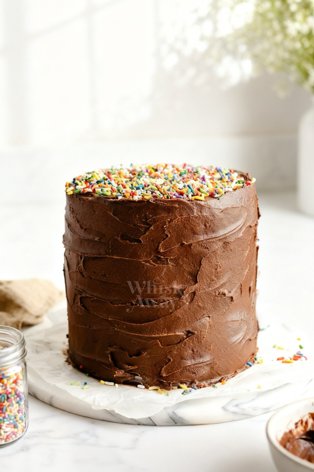 Yellow Cake With Chocolate Buttercream