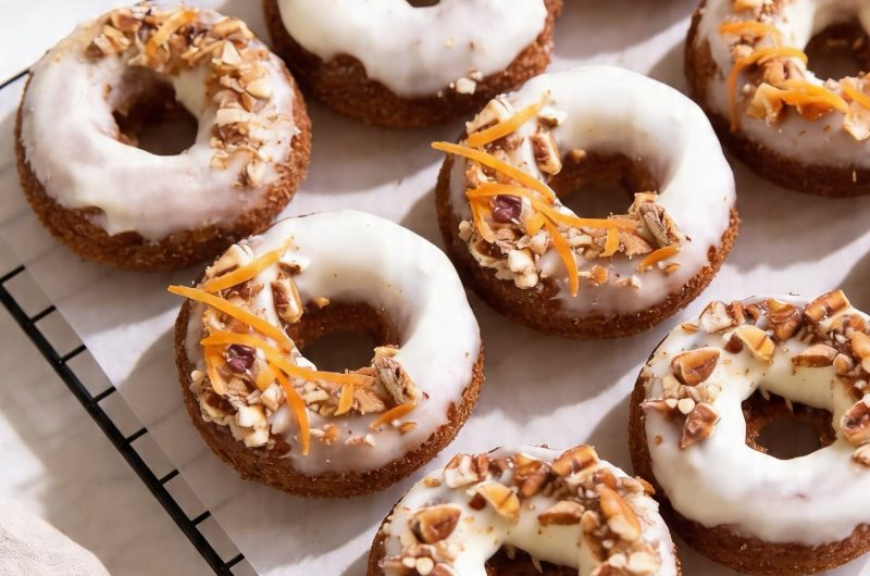 Baked Carrot Cake Donuts