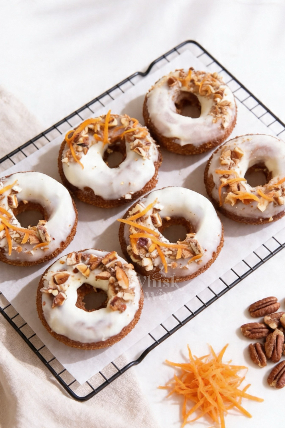 Baked Carrot Cake Donuts
