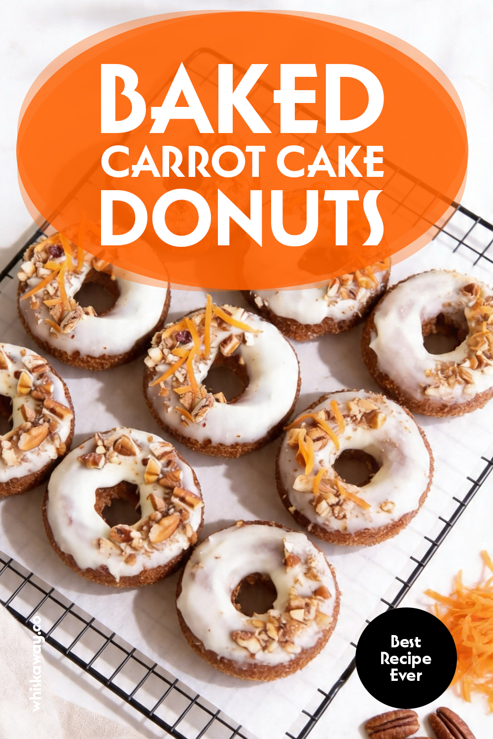 Baked Carrot Cake Donuts
