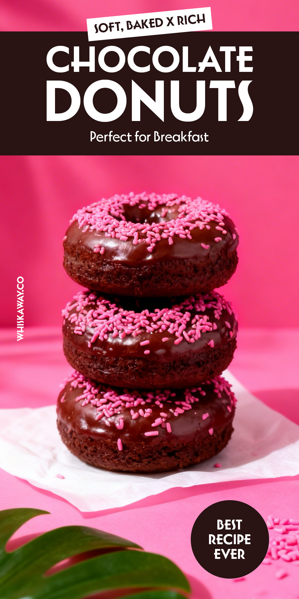 Baked Chocolate Donuts pin