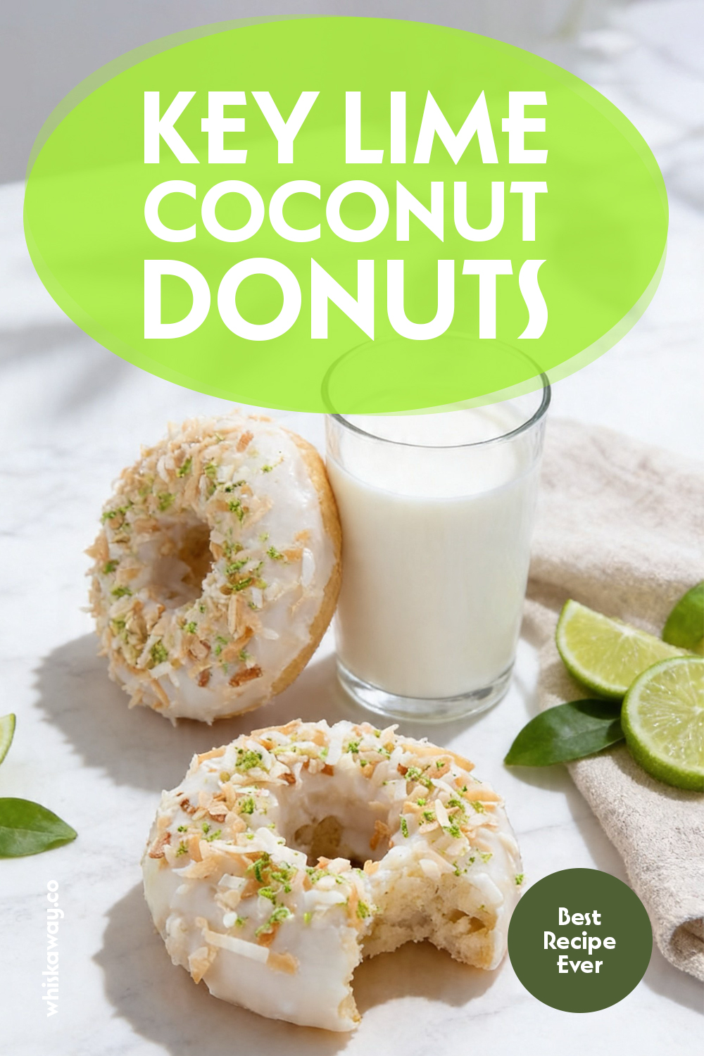 Key Lime Coconut Donuts
