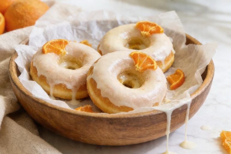 Sticky Orange Olive Oil Donuts