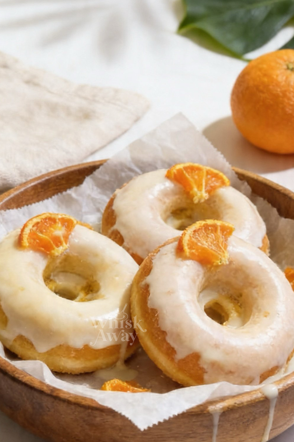 Sticky Orange Olive Oil Donuts