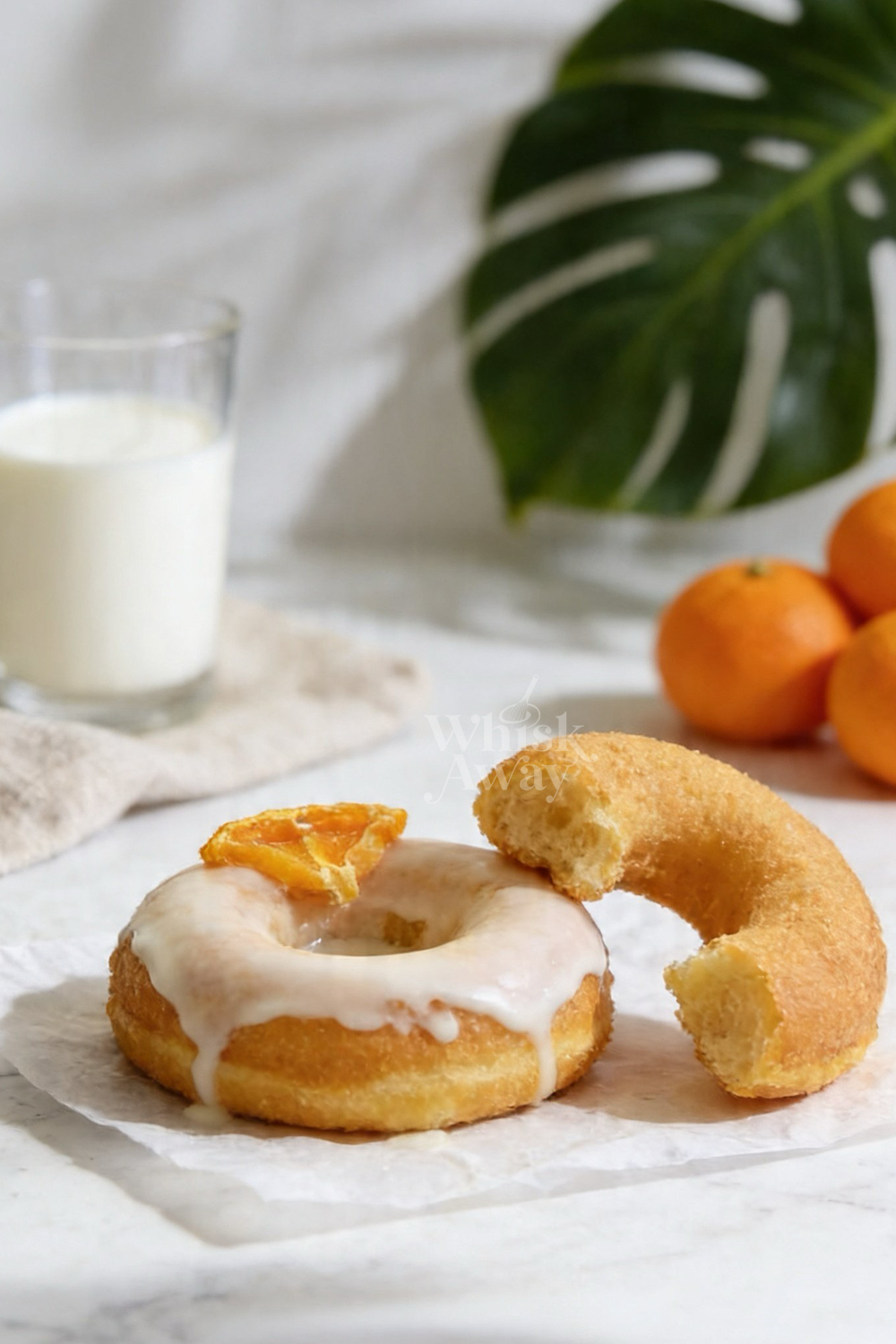 Sticky Orange Olive Oil Donuts