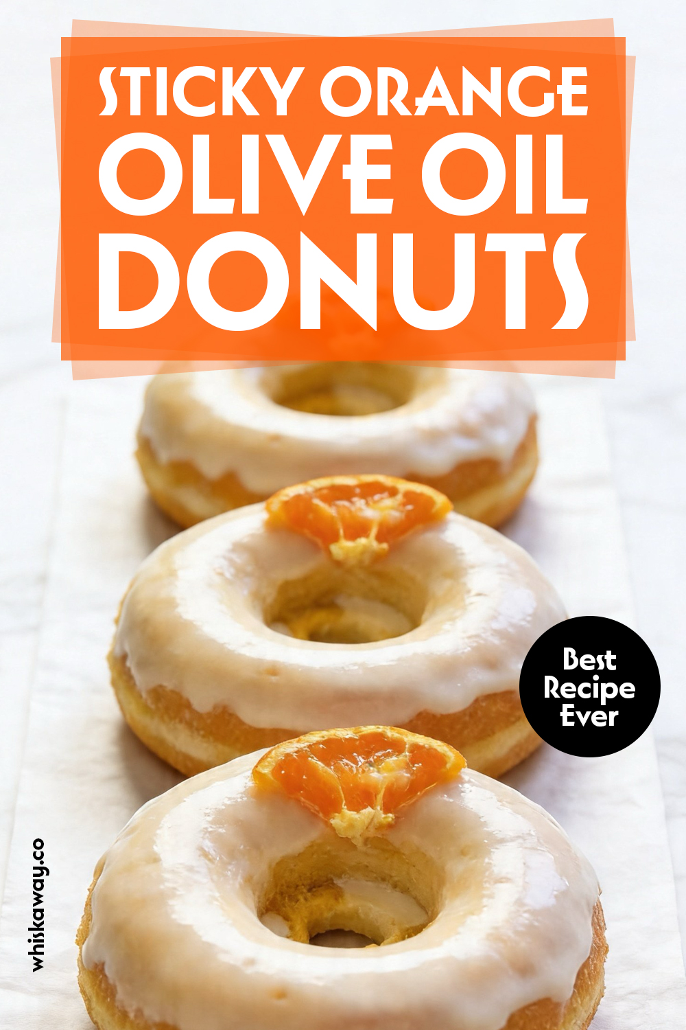 Sticky Orange Olive Oil Donuts