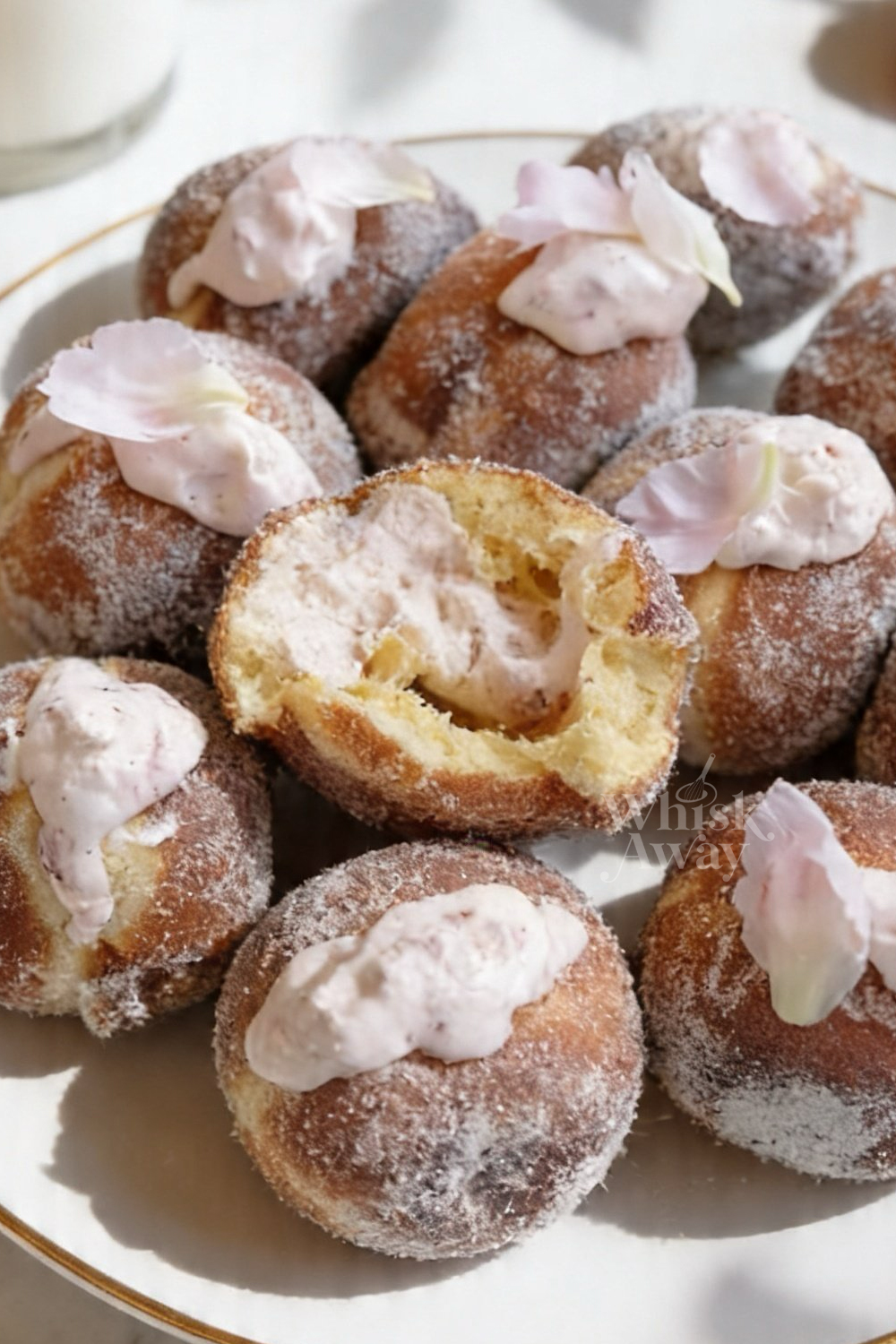 Strawberry Cheesecake Brioche Donuts