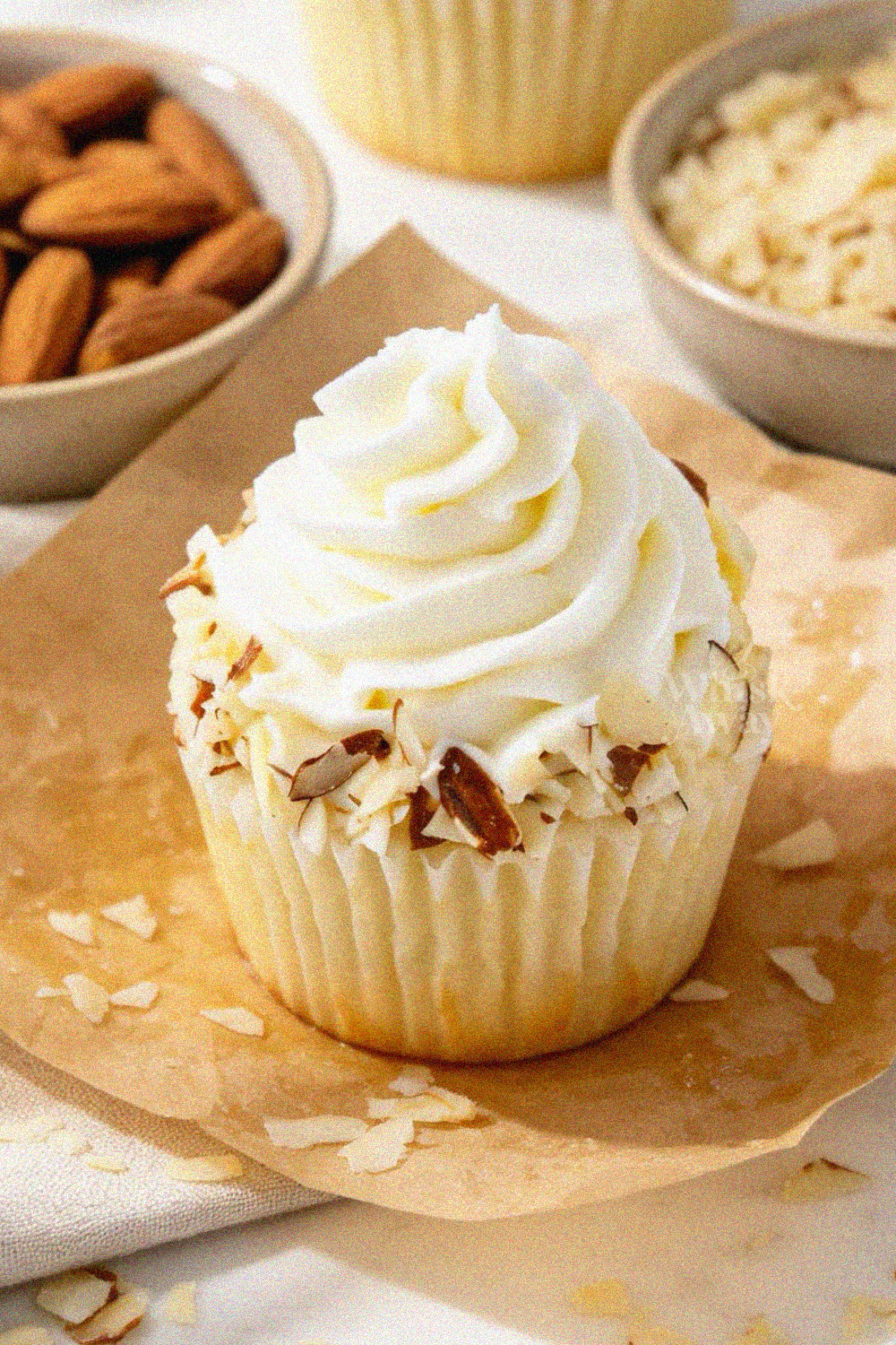 Almond Amaretto Cupcakes