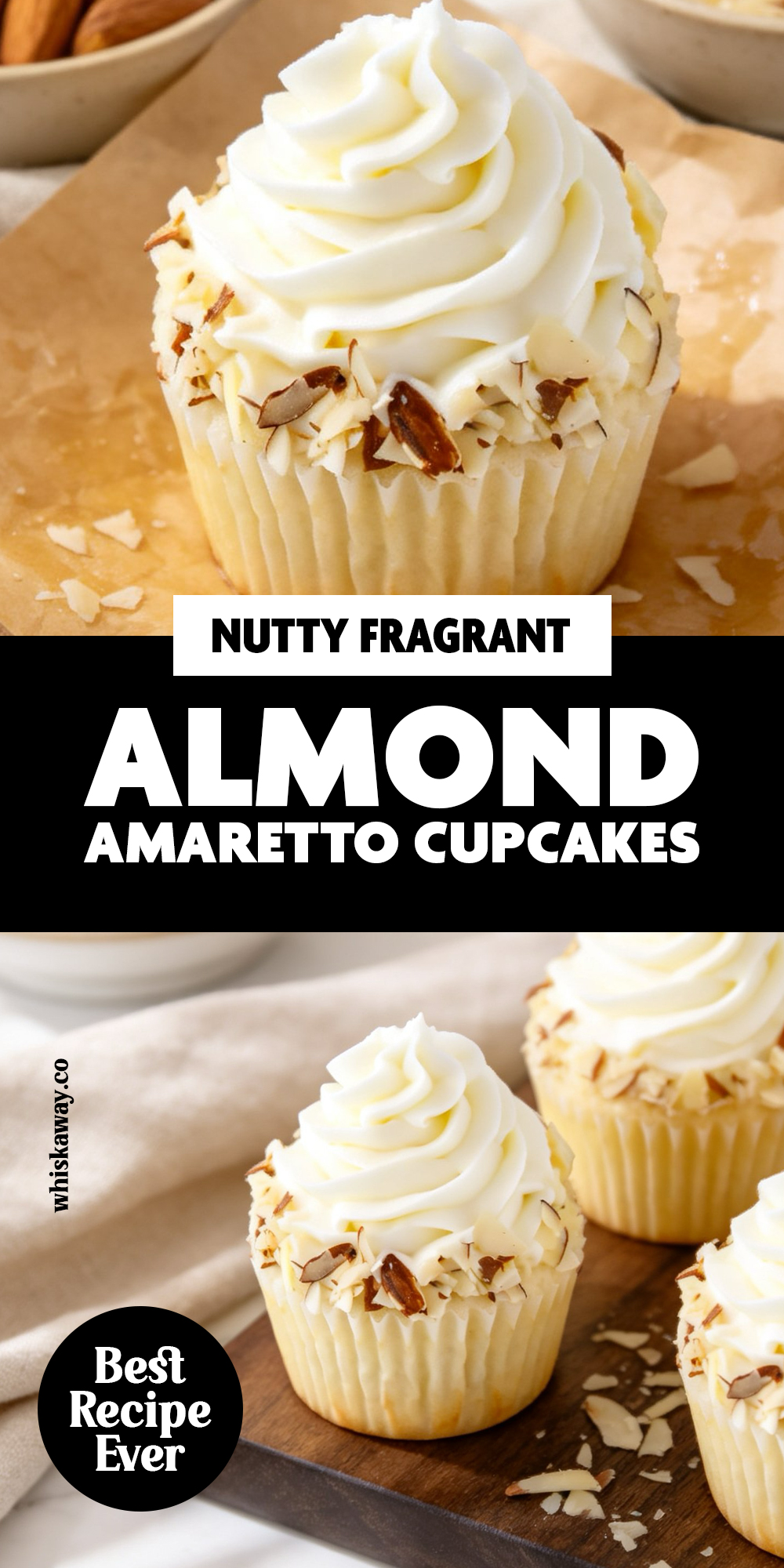 Almond Amaretto Cupcakes