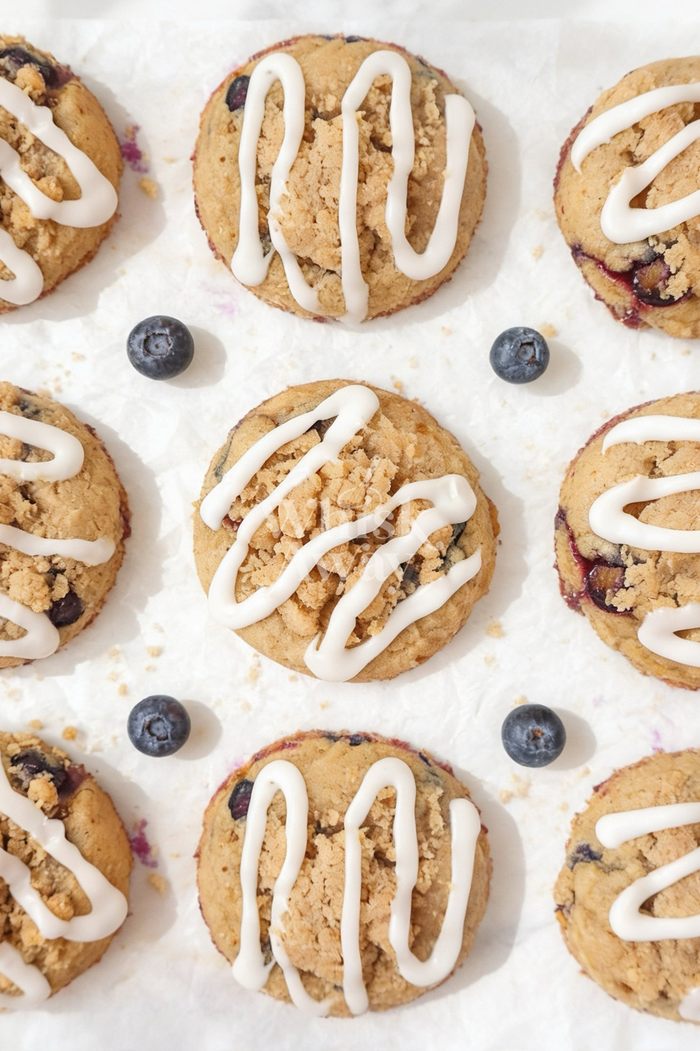 Blueberry Crumb Cookies