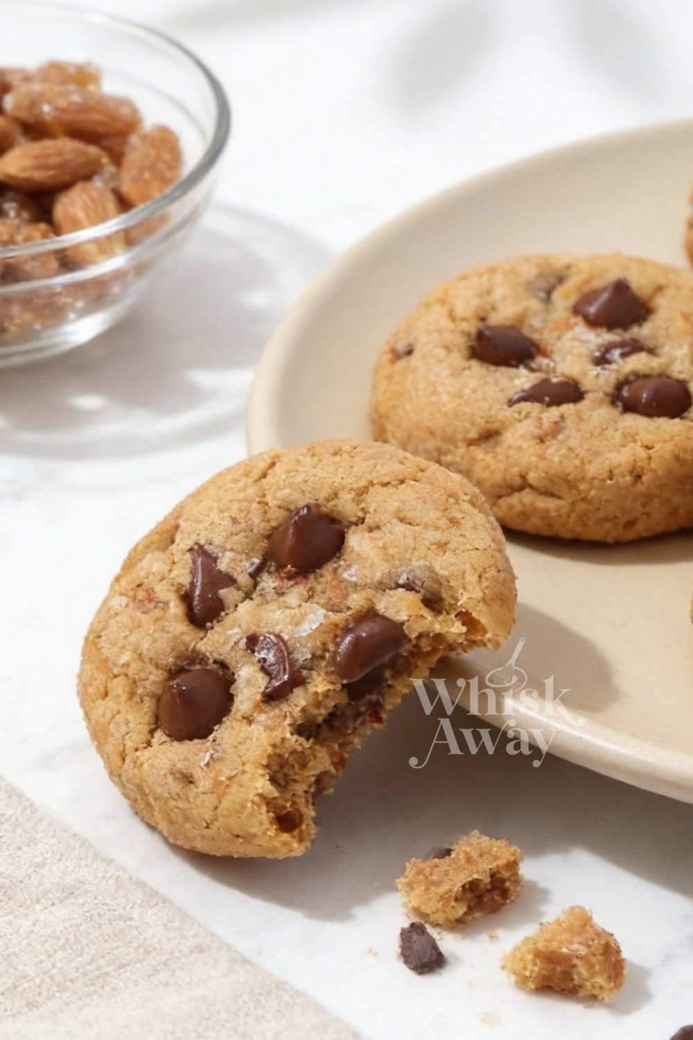 Candied Almond Chocolate Chip Cookies