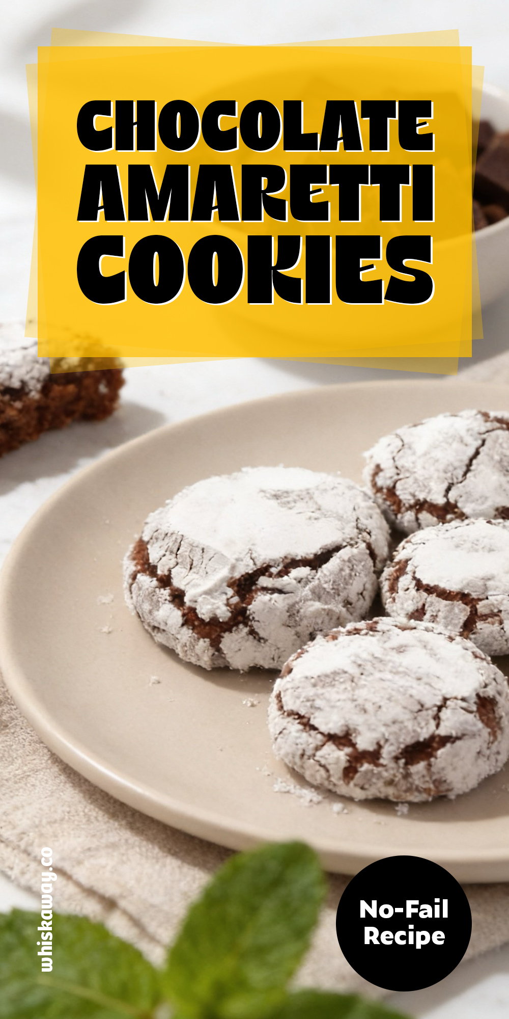 Chocolate Amaretti Cookies