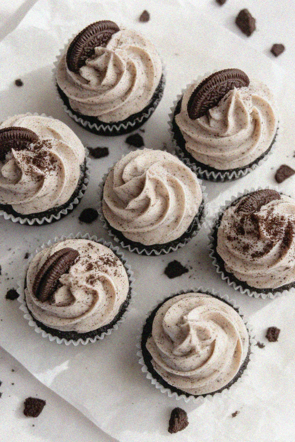 Chocolate Cupcakes With Oreo Frosting