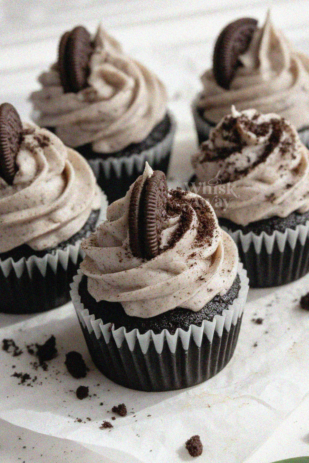 Chocolate Cupcakes With Oreo Frosting