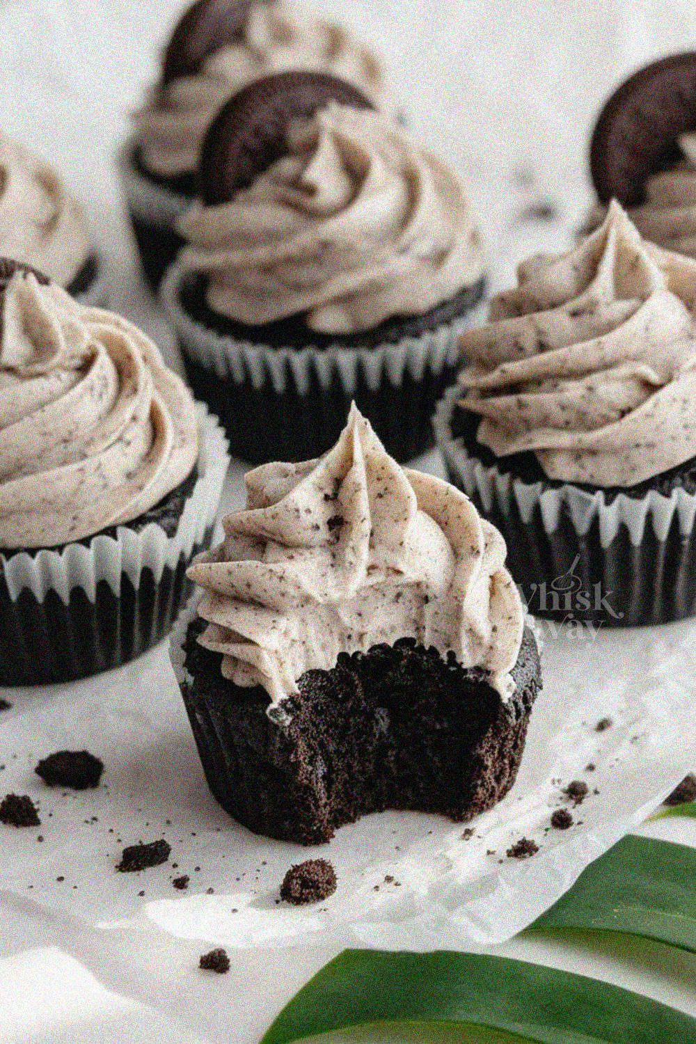 Chocolate Cupcakes With Oreo Frosting