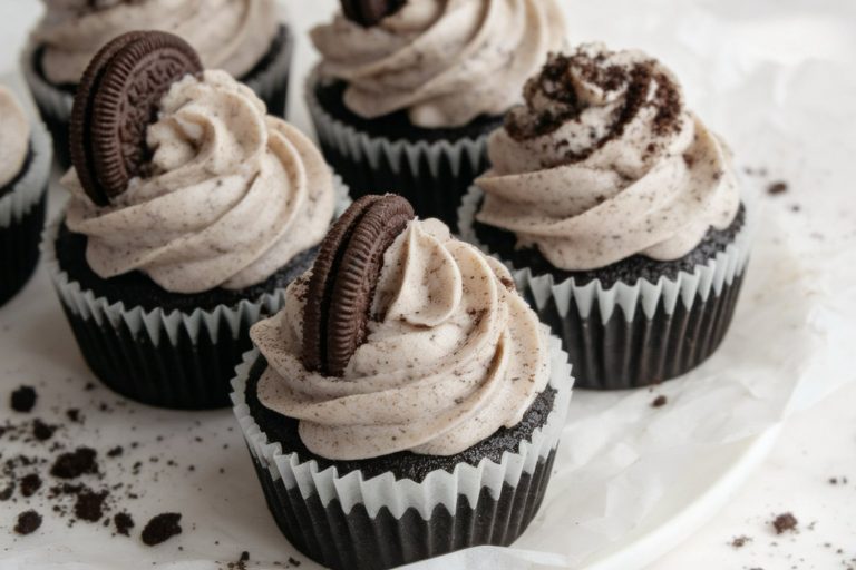 Chocolate Cupcakes With Oreo Frosting
