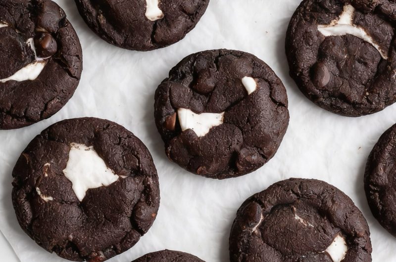 Marshmallow Stuffed Chocolate Cookies