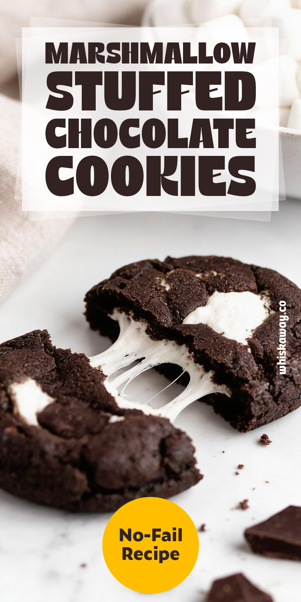 Marshmallow Stuffed Chocolate Cookies