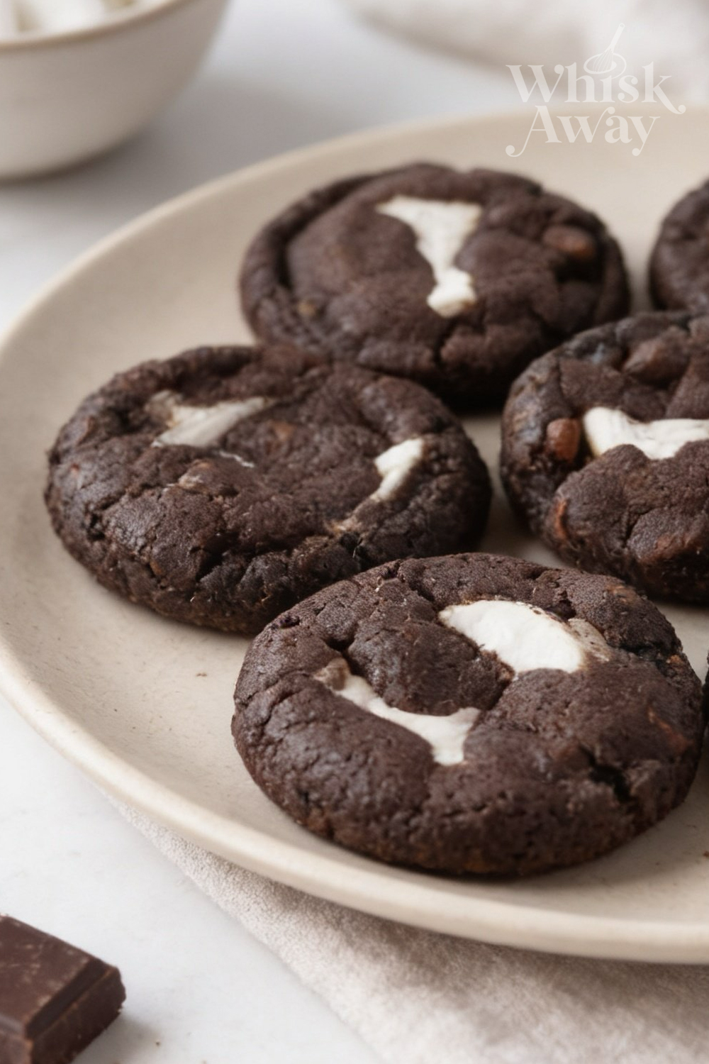 Marshmallow Stuffed Chocolate Cookies