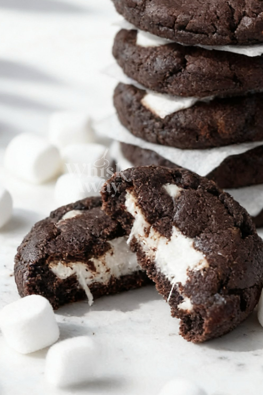 Marshmallow Stuffed Chocolate Cookies