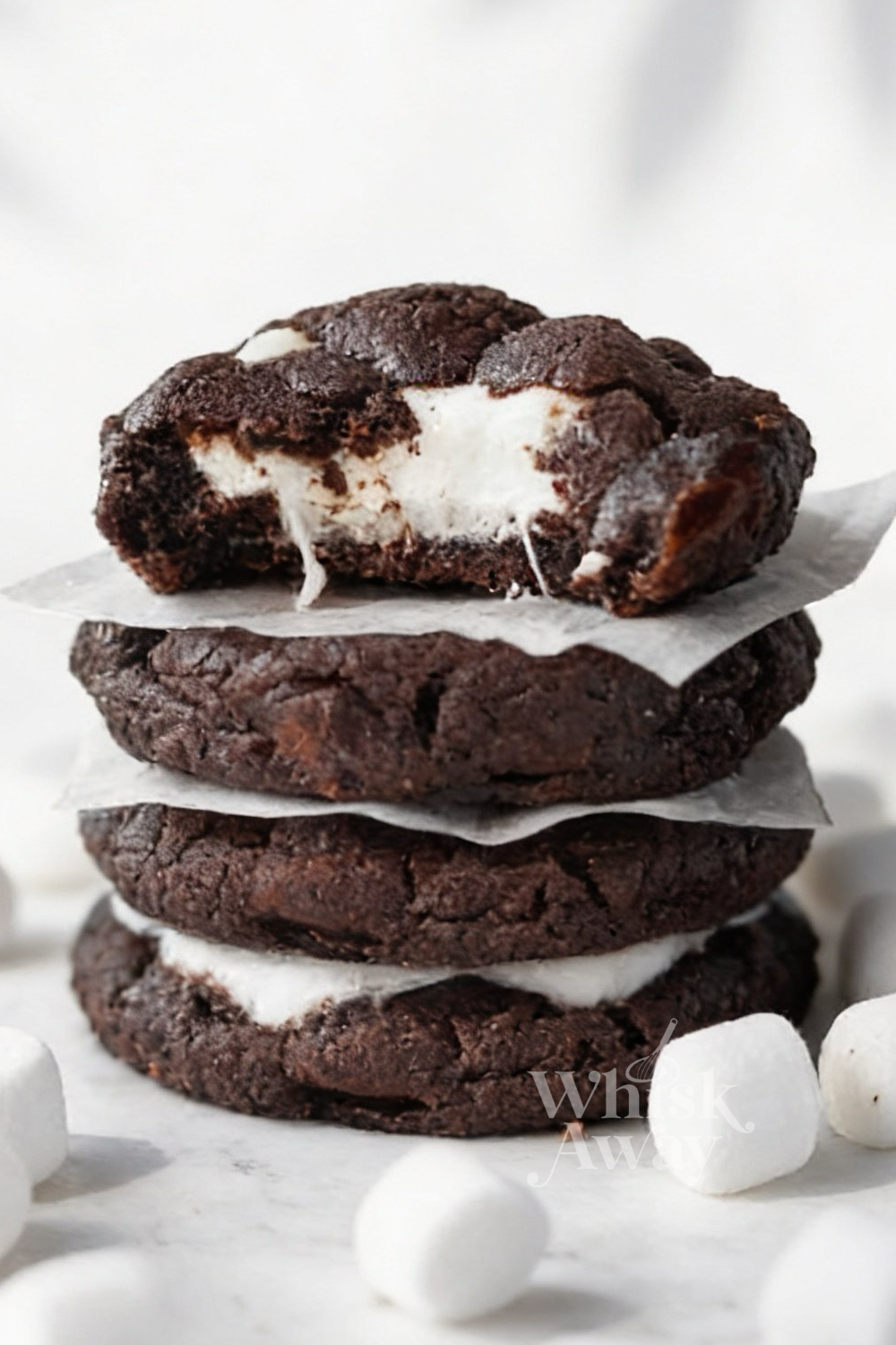 Marshmallow Stuffed Chocolate Cookies