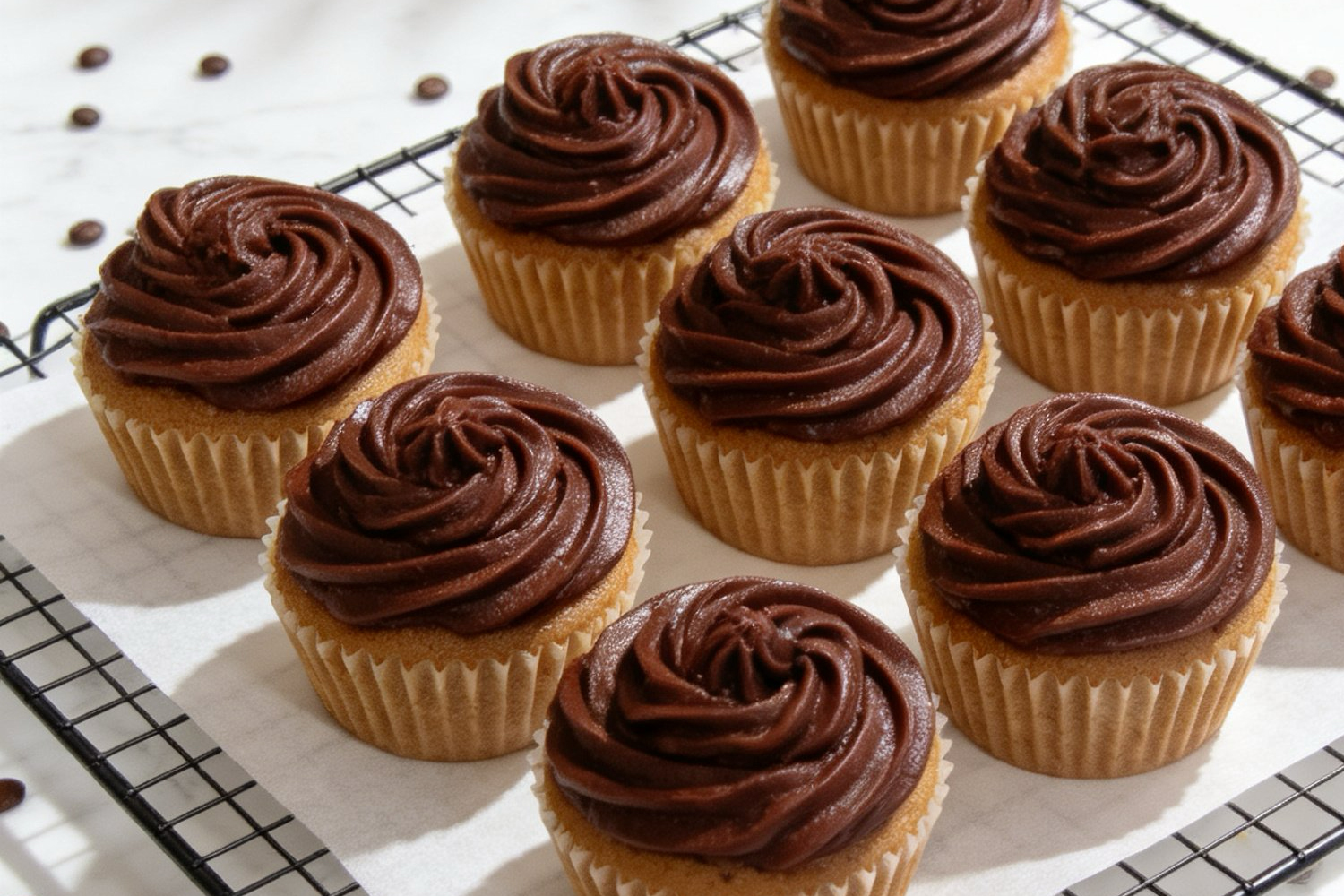 Mocha Cupcakes with Coffee Frosting