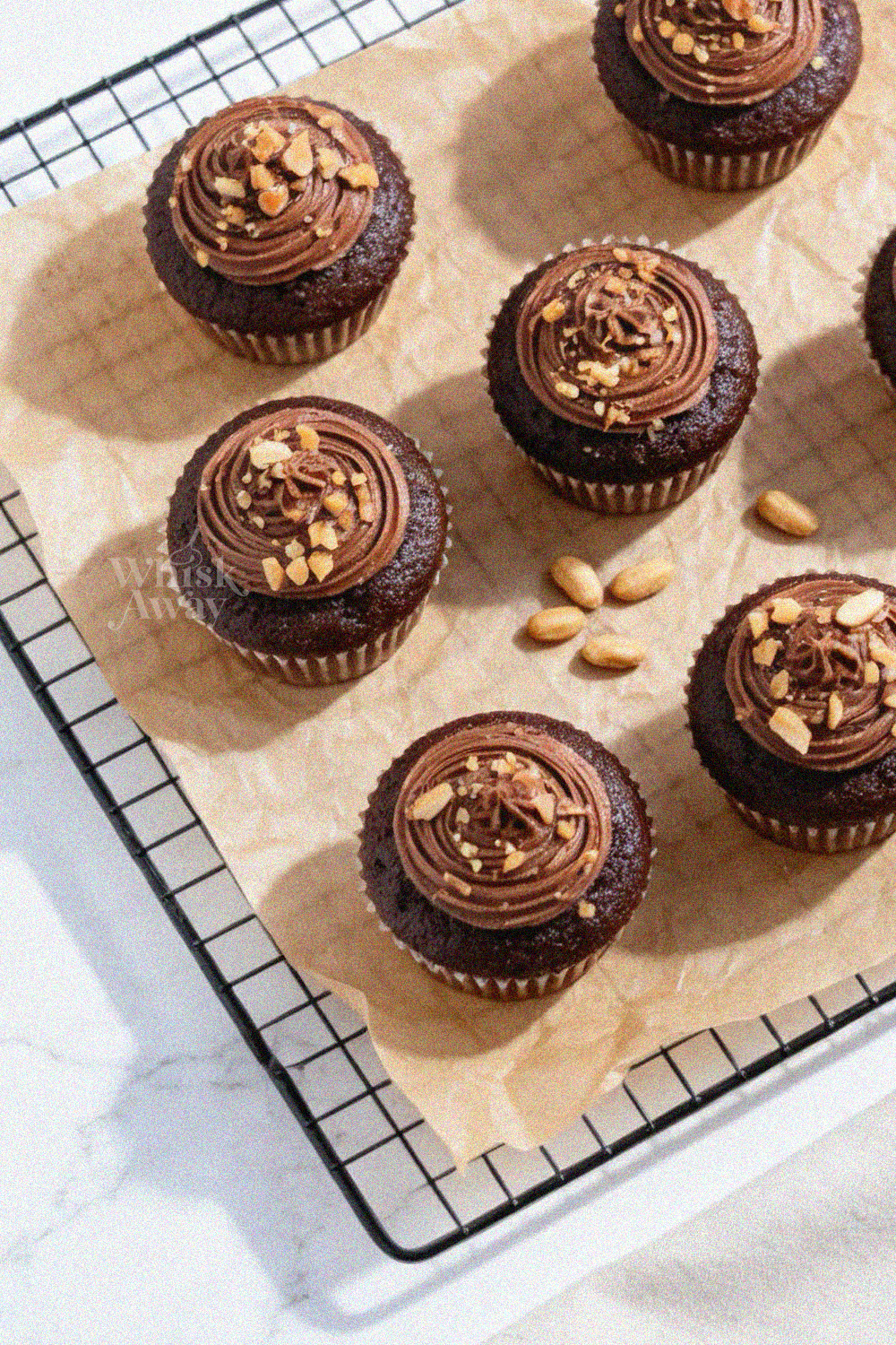 Peanut Butter Chocolate Cupcakes