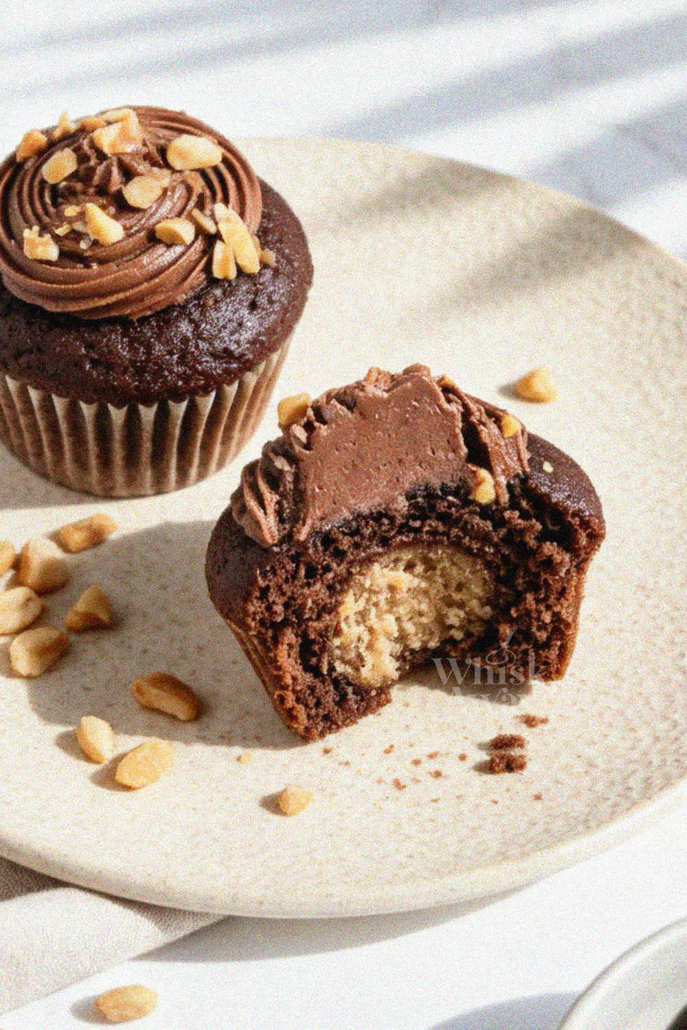 Peanut Butter Chocolate Cupcakes